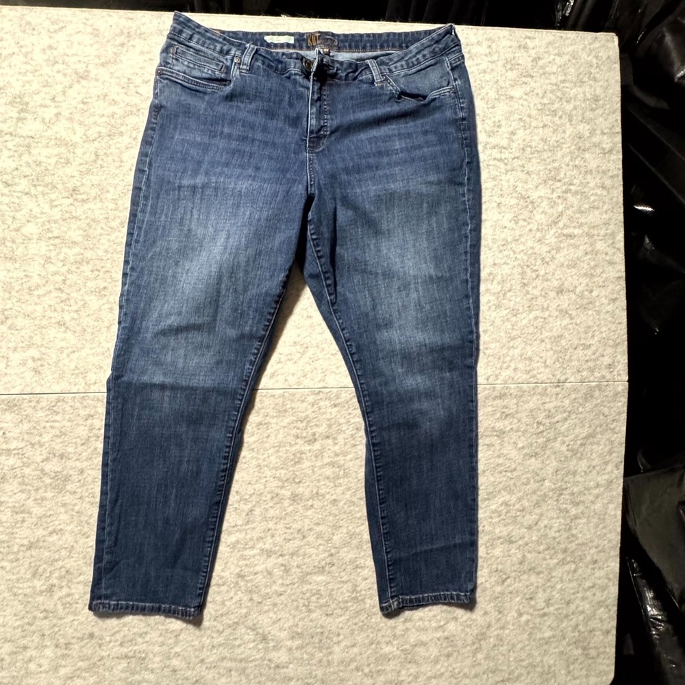 KUT from‎ the Kloth Womens Size 18W Capri Jeans Cropped Denim Pants Blue